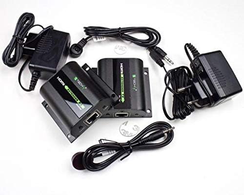 Techly IDATA-EXT-E70I HDMI Extender mit IR, 60m Schwarz