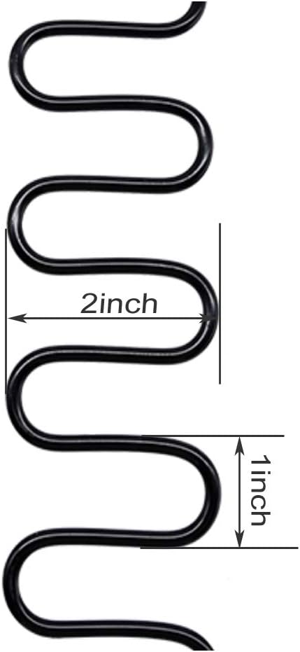 Yoogu 38,1 cm Ersatzfeder für Polstermöbel, 4 Stück mit Z-Clips, Draht für Möbeldekoration, Stuhl-Co