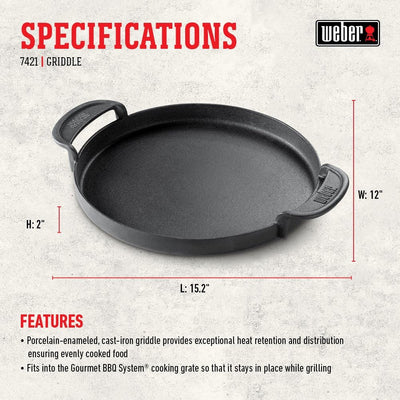 Weber 7421 Gourmet BBQ System Griddle