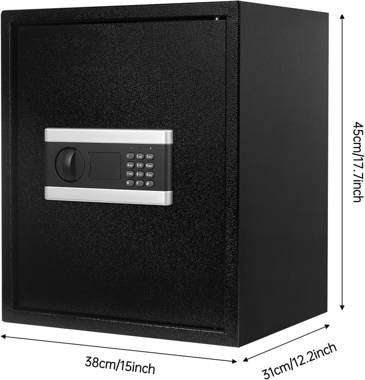 Safe Tresor 3 Etagen Hotelsafe mit Digital Kombination und 2 Schlüssel Elektronischem Möbeltresor fü