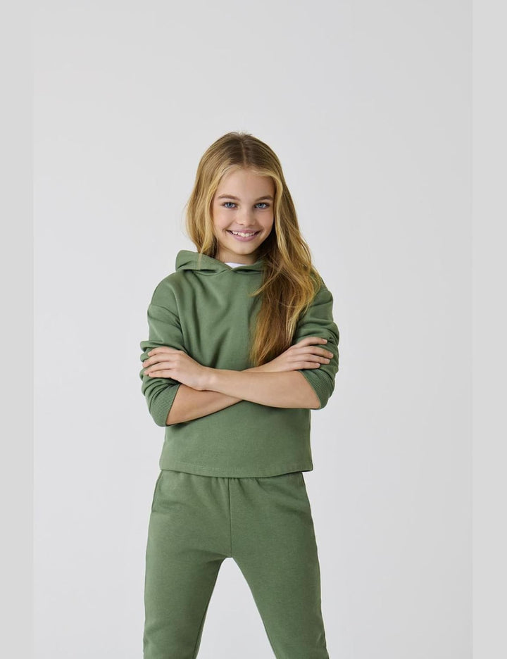 KIDS ONLY Mädchen Kogfave L/S Hood SWT Noos Kapuzenpullover 146-152 Hedge Green, 146-152 Hedge Green