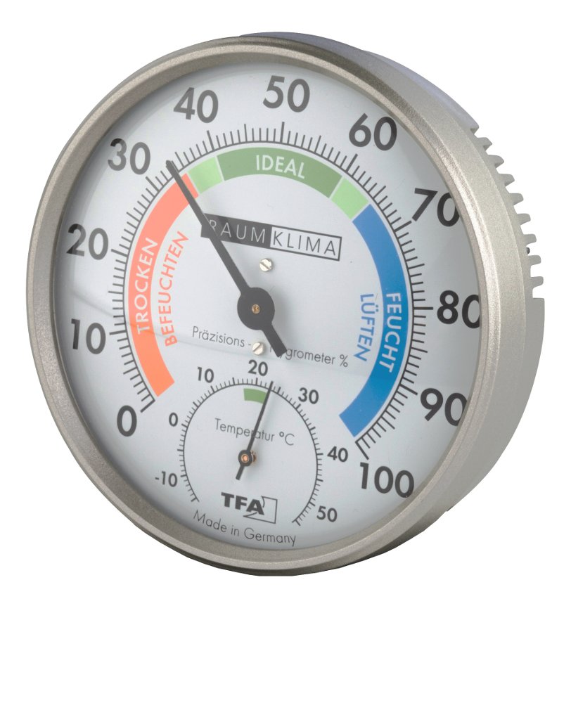 TFA 45.2030 Präzisions-Hygrometer Klimatest (anthrazit), anthrazit