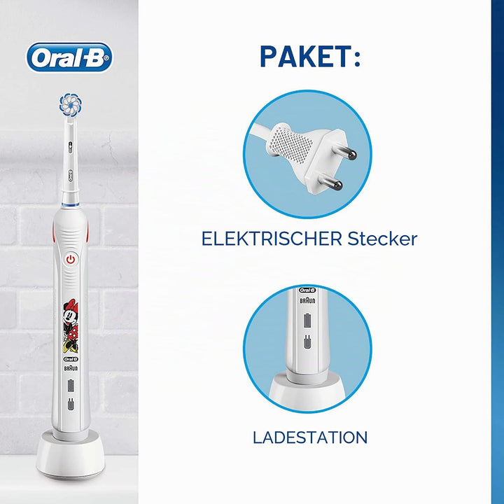 Oral-B Junior Elektrische Zahnbürste/Electric Toothbrush für Kinder ab 6 Jahren, mit 2 Putzmodi und