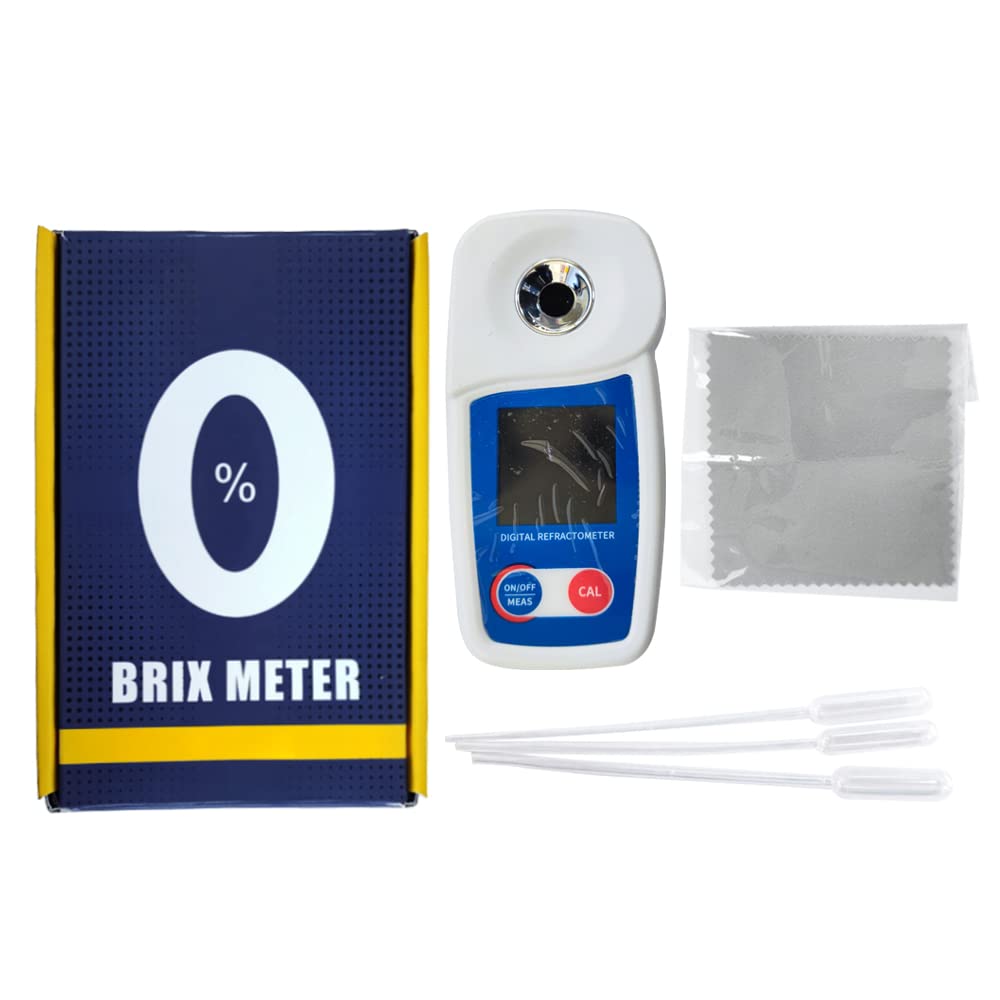 Digitales Brix-Refraktometer, Flagfront-Brix-Messgerät, Refraktometer, automatische Temperaturkompen