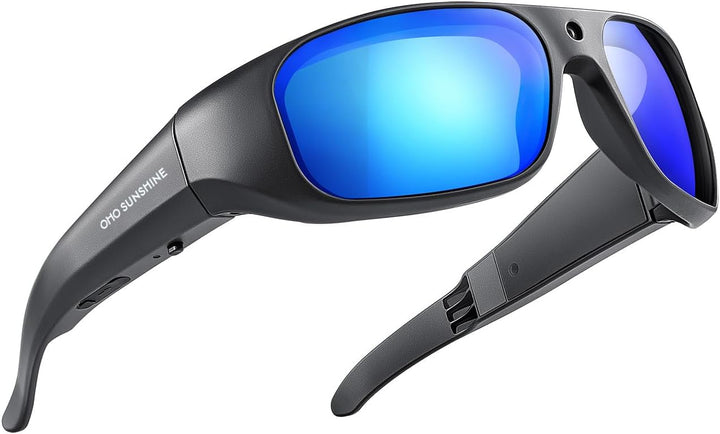 OHO 4K Water Resistance Video Sunglasses, Sports Action Camera with Built-in Memory and Polarized UV