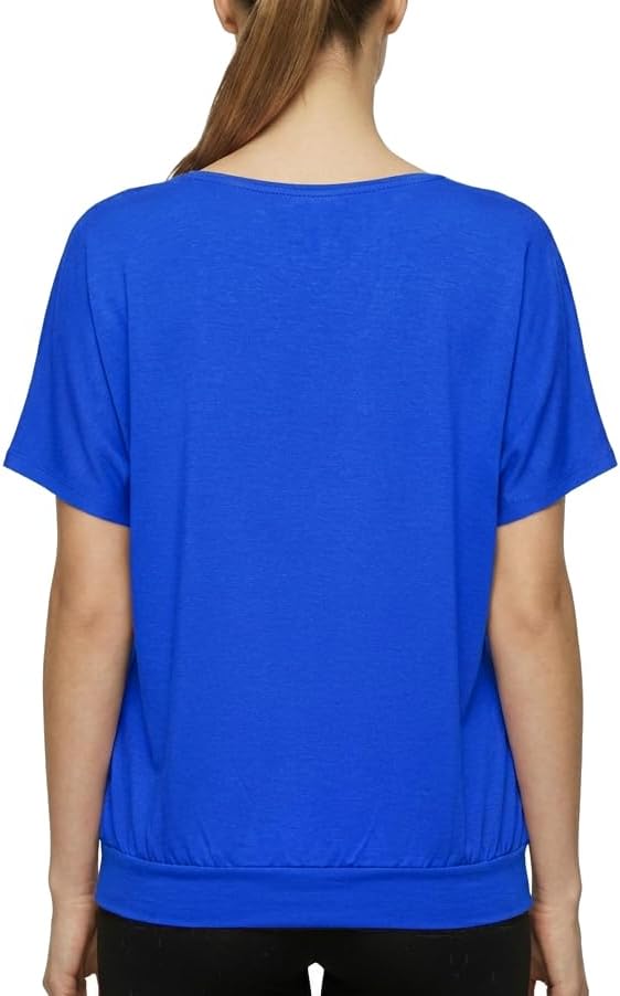 Van Der Rich ® - T-Shirt Raffinierte Einfachheit T-Shirt Einfarbig - Damen XXL Royalblaue 1, XXL Roy