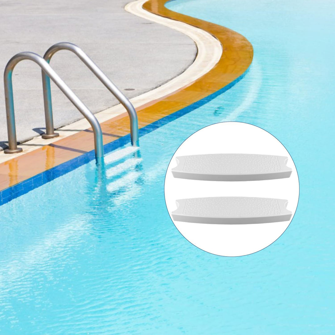 3 Stück Poolleiter Stufen, Robust Kunststoff Schwimmbadleiter Poolleiter Stufen Ersatz mit 6 Stück S