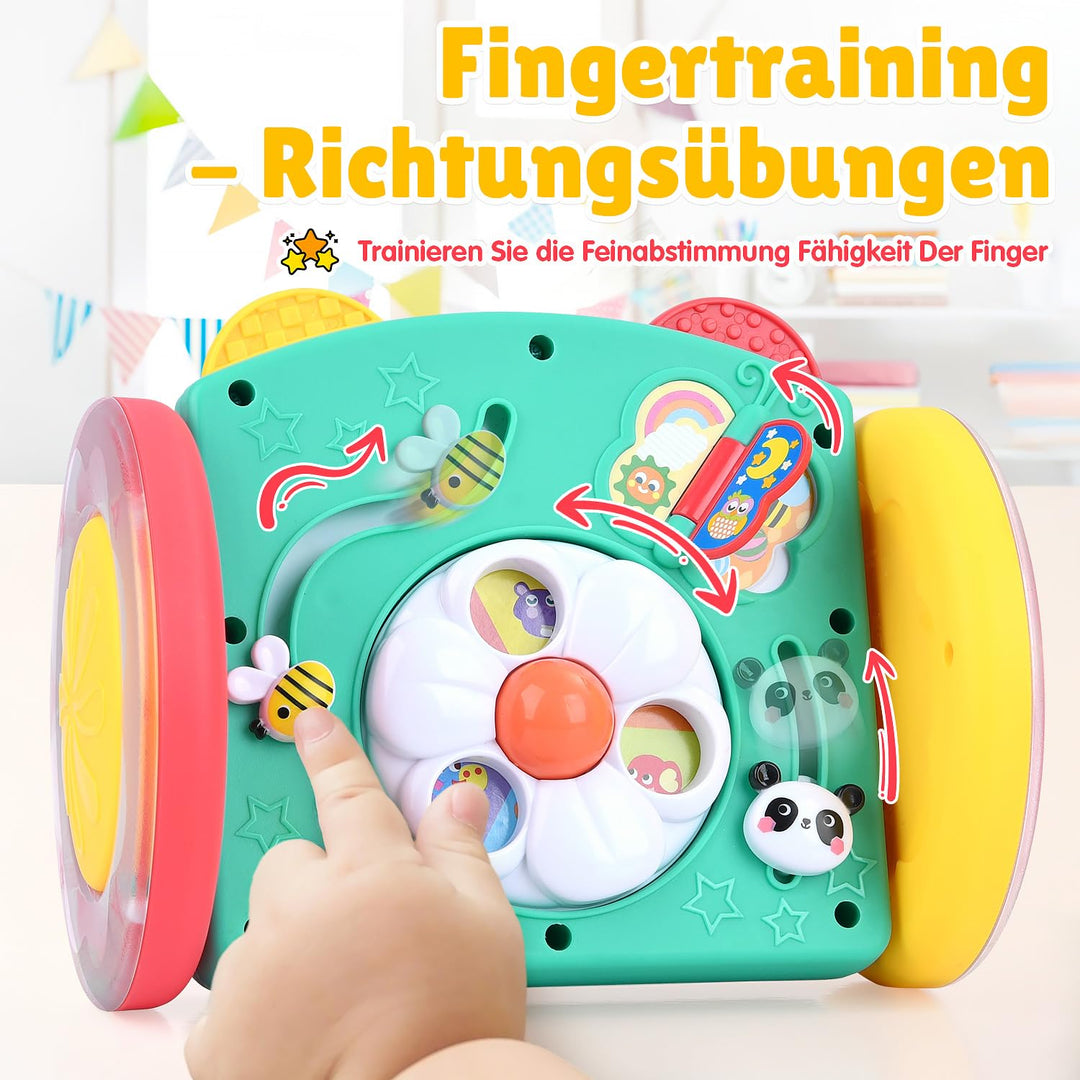 PLAY Babyspielzeug Rollender Spiegel für Baby Spielzeug ab 0 Monate, Krabbel Spielzeug und baby bauc
