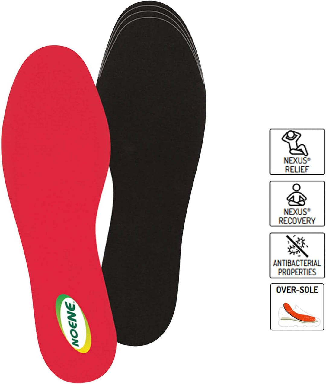 Noene DAILY ACTIVE BASIC Antishock Einlegesohlen für Sportschuhe perfekt für Sport und Alltag ideal