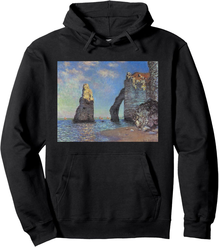 Monet's The Cliffs at Etretat Pullover Hoodie