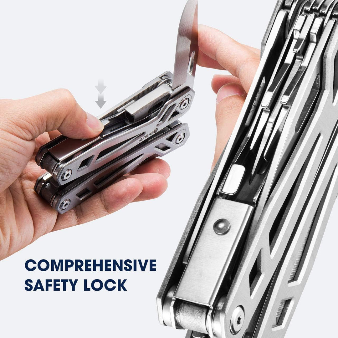 Geschenke für Männer Frauen, BIBURY Faltbares Multitools, Weihnachtsgeschenke Tools, Werkzeug Zange