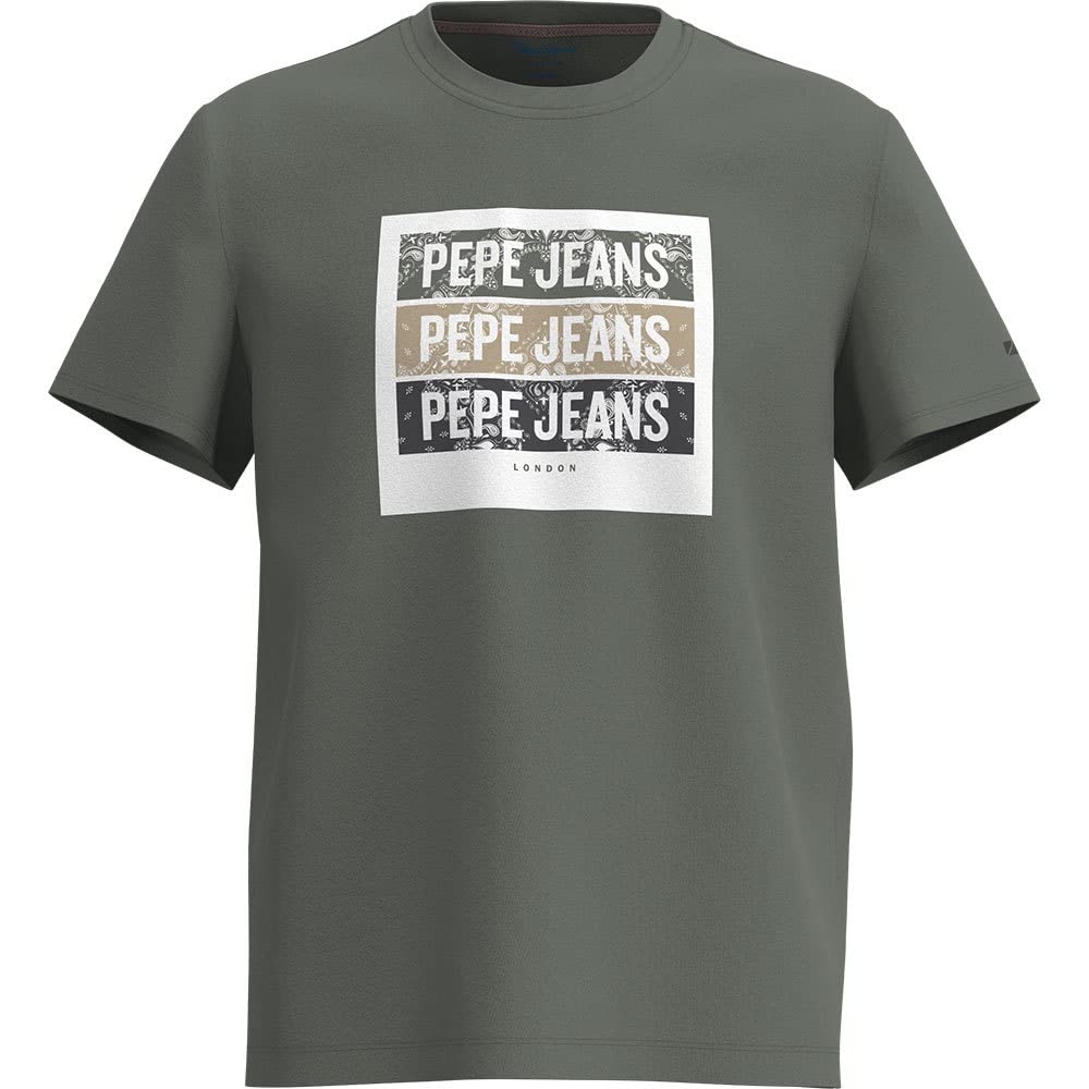Pepe Jeans Herren Acee T-Shirt XL Grün (Casting), XL Grün (Casting)