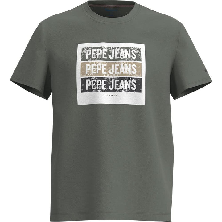 Pepe Jeans Herren Acee T-Shirt XL Grün (Casting), XL Grün (Casting)