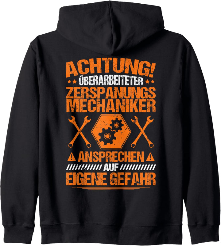 Überarbeiteter Zerspanungsmechaniker Kapuzenjacke