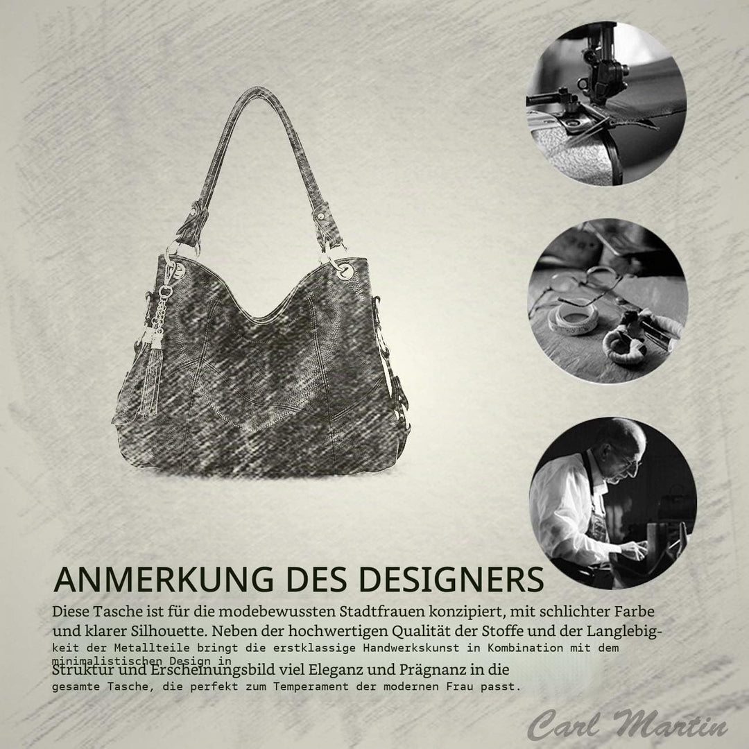 NICOLE & DORIS Damen handtasche Umhängetasche mit grosser Kapazität Weiche Ledertasche shopper Neue