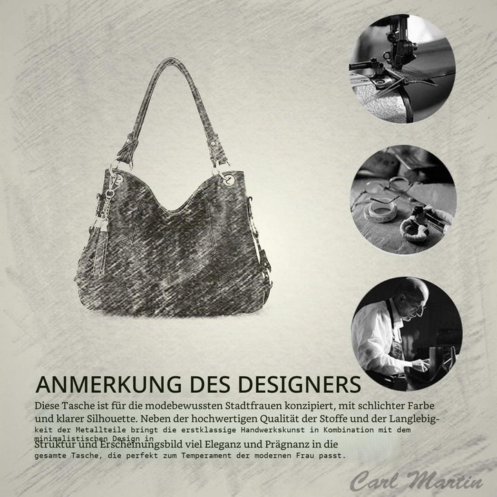 NICOLE & DORIS Damen handtasche Umhängetasche mit grosser Kapazität Weiche Ledertasche shopper Neue