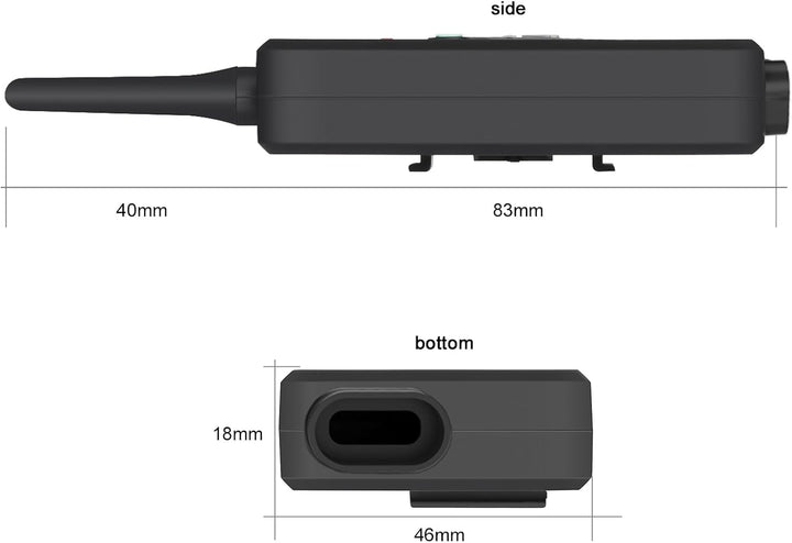 EJEAS FBIM Professionelle Bluetooth-Sprechanlage für Schiedsrichter, 850 mAh Vollduplex 1500 M draht