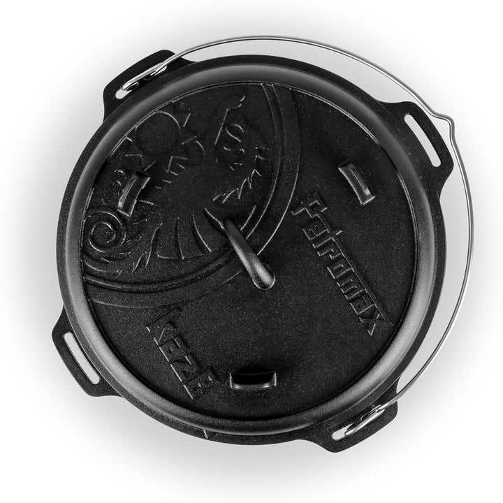 Petromax Kazan 8L | Gusseisentopf für Outdoor-Küche & Lagerfeuer | Perfekt für Eintöpfe, Schmorgeric