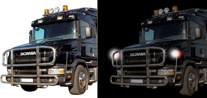 Edelstahl LKW Begrenzungsstab 110 cm mit LED-Leuchte Truck Peilstab Peilstäbe Begrenzungsleuchten Be