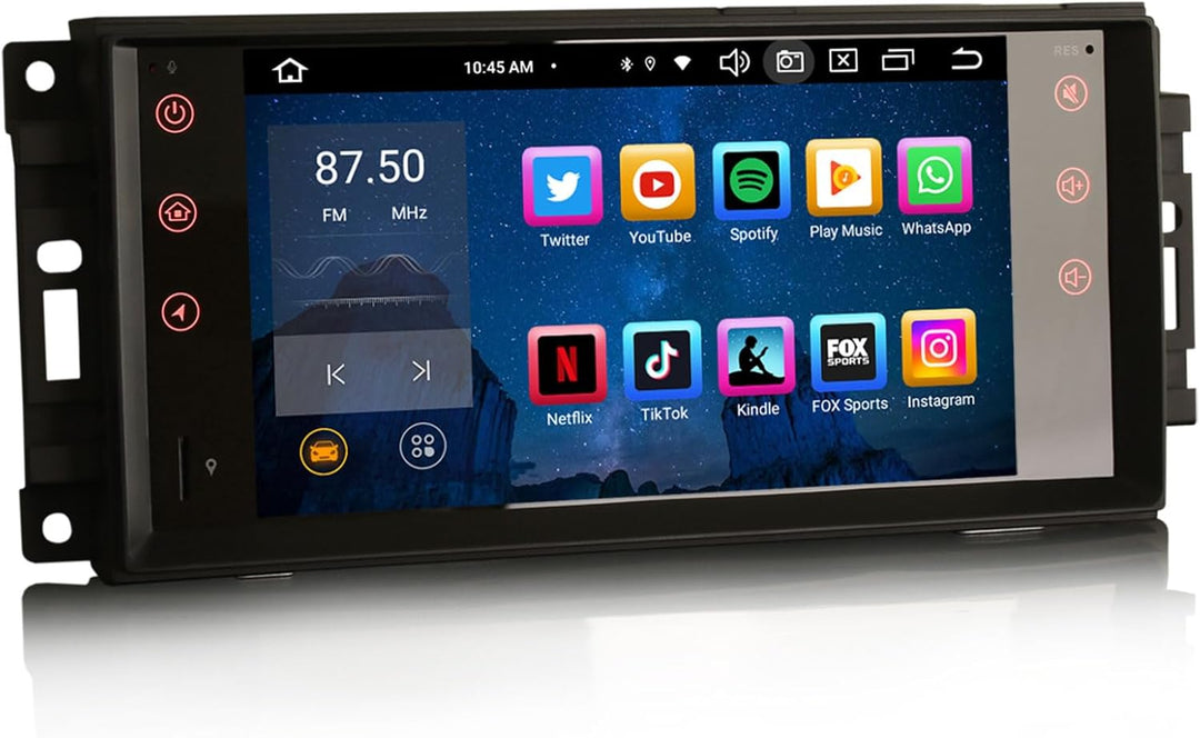 Erisin Android 12 8-Kern Autoradio Mit GPS Navi für Jeep Compass Patriot Chrysler 300C Dodge Avenger