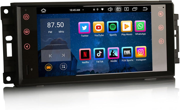 Erisin Android 12 8-Kern Autoradio Mit GPS Navi für Jeep Compass Patriot Chrysler 300C Dodge Avenger