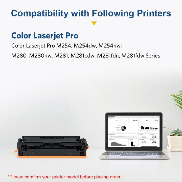 SMARTOMI CF540X 203X Kompatibel HP CF540A 203A CF540X 203X Druckern der für HP Color Laserjet Pro MF