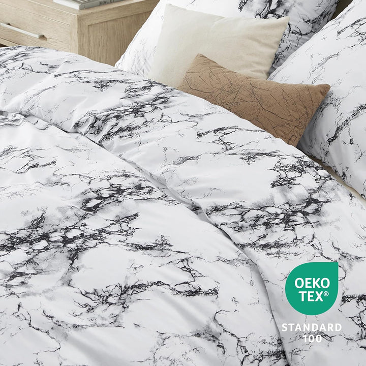 BEDSURE Bettwäsche 155x220 3teilig Bettbezug - Bettwäsche-Sets 155 x 220 cm mit 2 Kissenbezüge 80x80