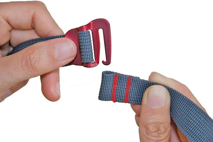 Sea to Summit 1700208 Summit Spanngurte Hook Release Straps mit Schnellverschluss, Grau 10mm x 1m Gr