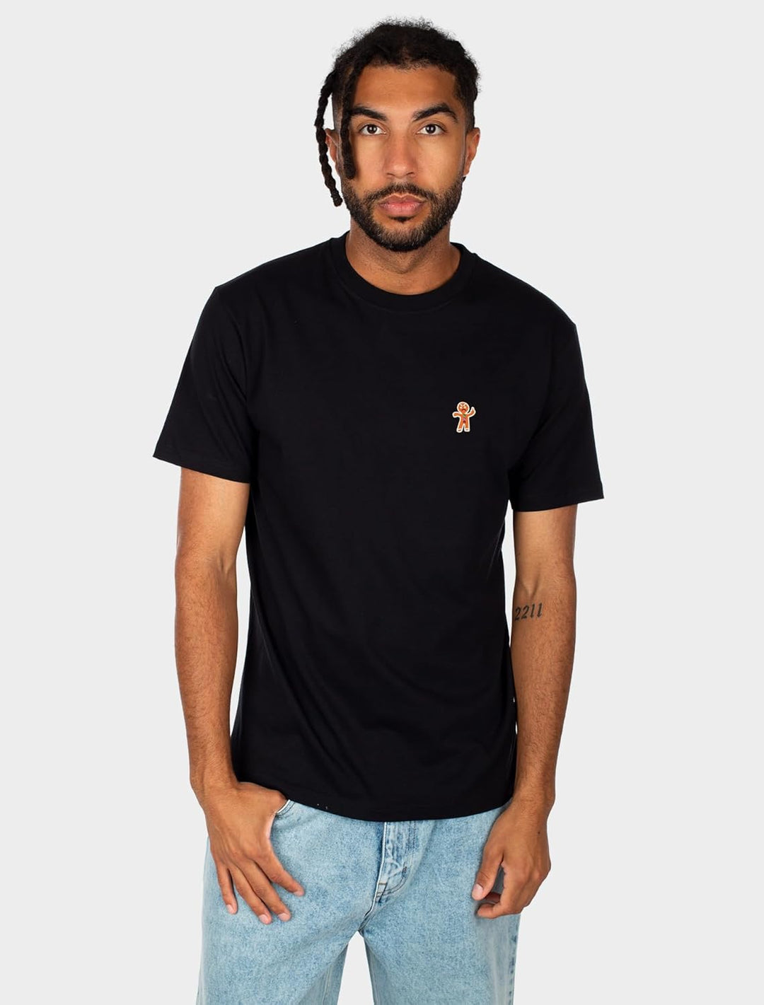 IRIEDAILY Cookieman Emb Tee T-Shirt Herren Shirt S Schwarz, S Schwarz