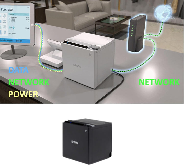 Epson C31CE95112 "TM-m30 (112)" Ethernet mit Bluetooth, Thermodrucker