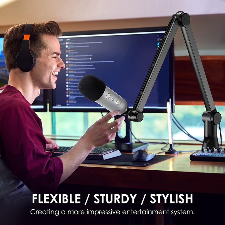Blue Yeti Mikrofon Arm mit Popschutz - Yeti X Mikrofonarm, Versteckte Kabel, Blue Yeti Boom Arm und