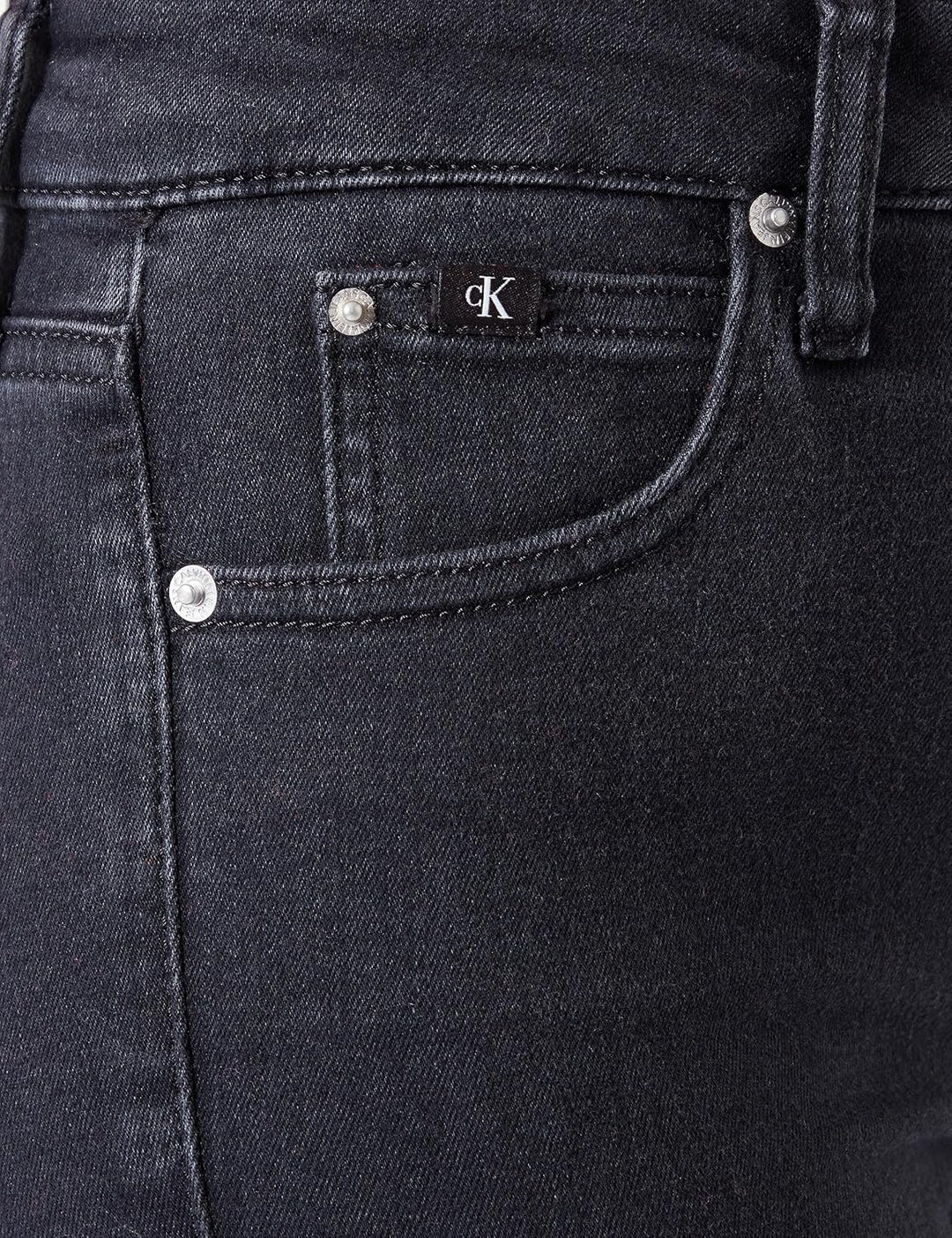 Calvin Klein Damen Jeans Hose Skinny High Waist 24W / 32L Denim (Denim Black), 24W / 32L Denim (Deni