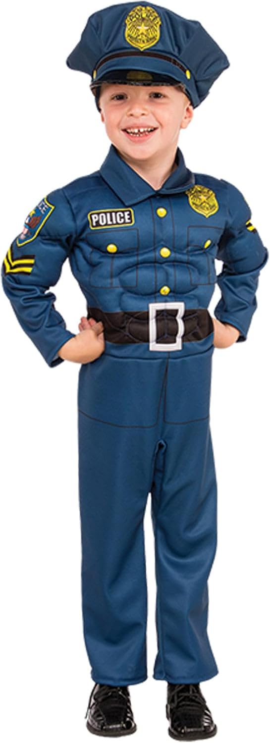Rubie's 510332 Kinder Top Cop Kostüm, mehrfarbig, Grösse M M Mehrfarbig, M Mehrfarbig