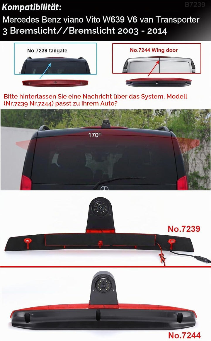 Auto Dritte Dach Top Mount Bremsleuchte Kamera HD wasserdichte Nachtsicht Bremslicht Rückfahrkamera