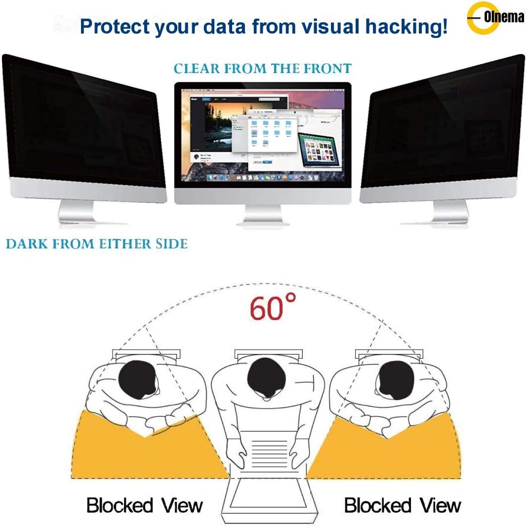 Blickschutzfilter I Privacy Filter I Blickschutzfolie I Anti-Spy Folie für Laptop und Notebook (19.0