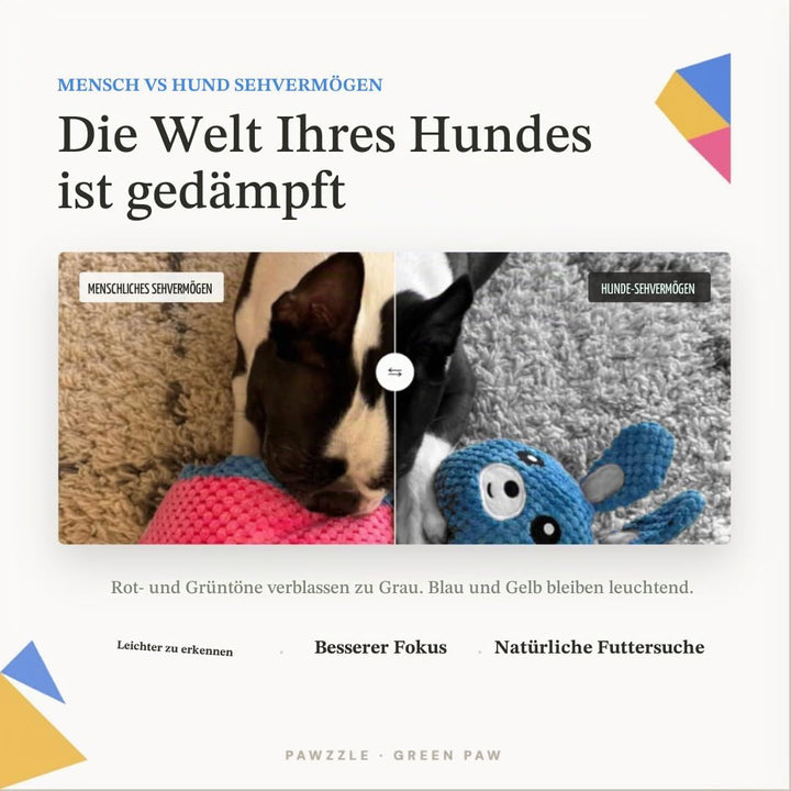 PAWZZLE Hundelickspielzeug - Schnüffelspielzeug für Hunde &amp; Welpen – Interaktives Futterspielzeug mi