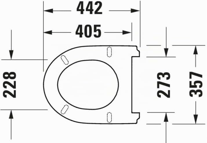 Duravit WC-Sitz DuraStyle Basic, Toilettendeckel aus Urea-Duroplast, Klodeckel mit Edelstahl Scharni