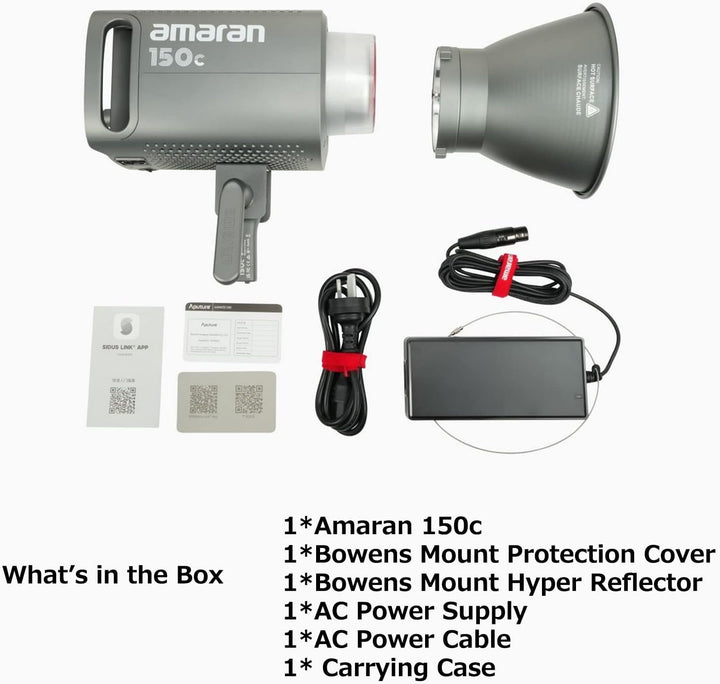 Aputure Amaran 150C RGBWW Vollfarb-LED-Videoleuchte, 150W zweifarbig 2500K bis 7500K Bowens Mount Da