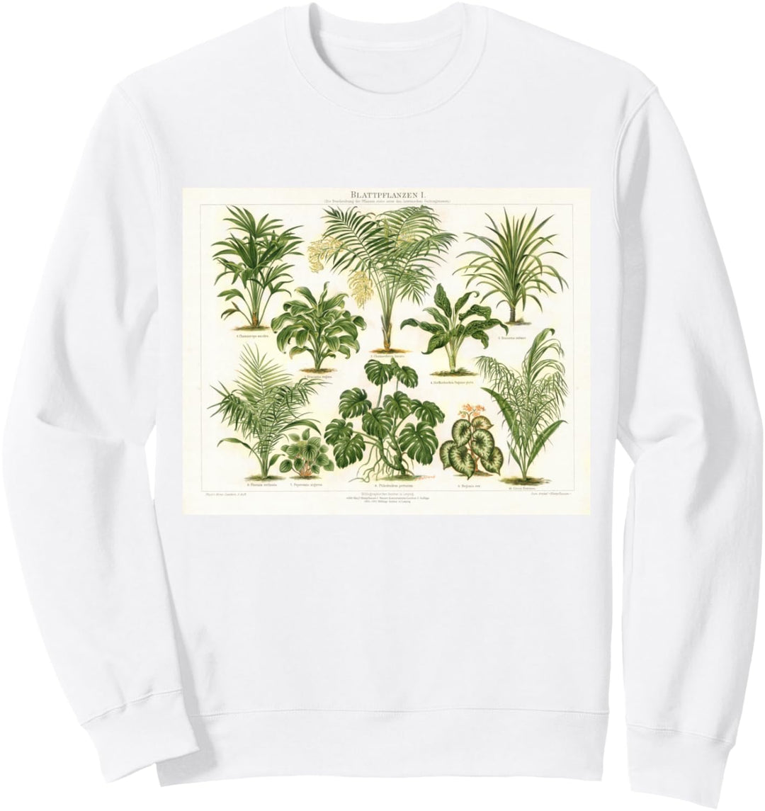 Monstera Sukkulentenpflanze Palme botanische Illustration Sweatshirt