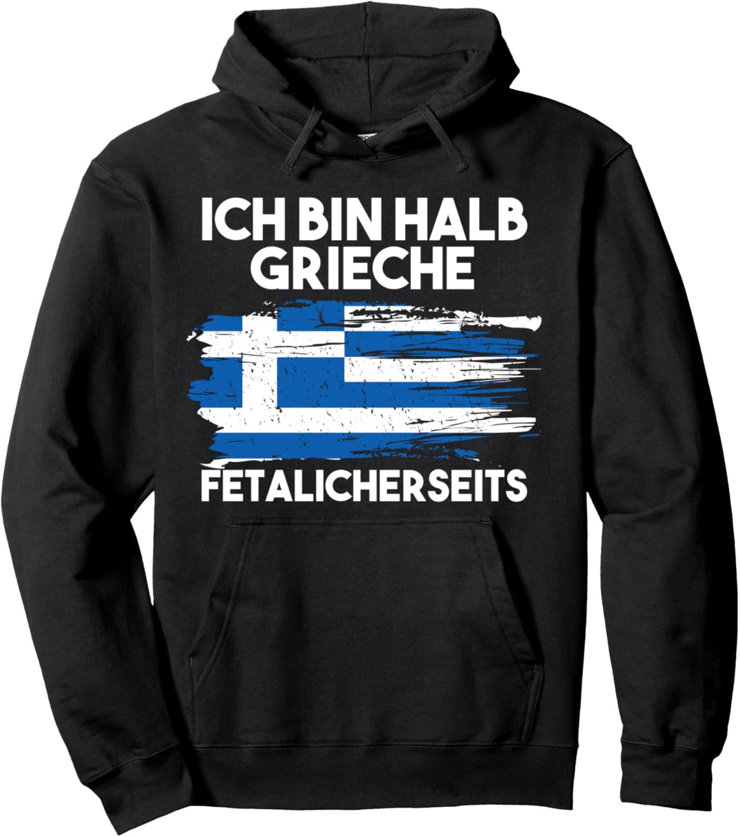 Grieche Fetalicherseits Griechen Lustige Sprüche Pullover Hoodie