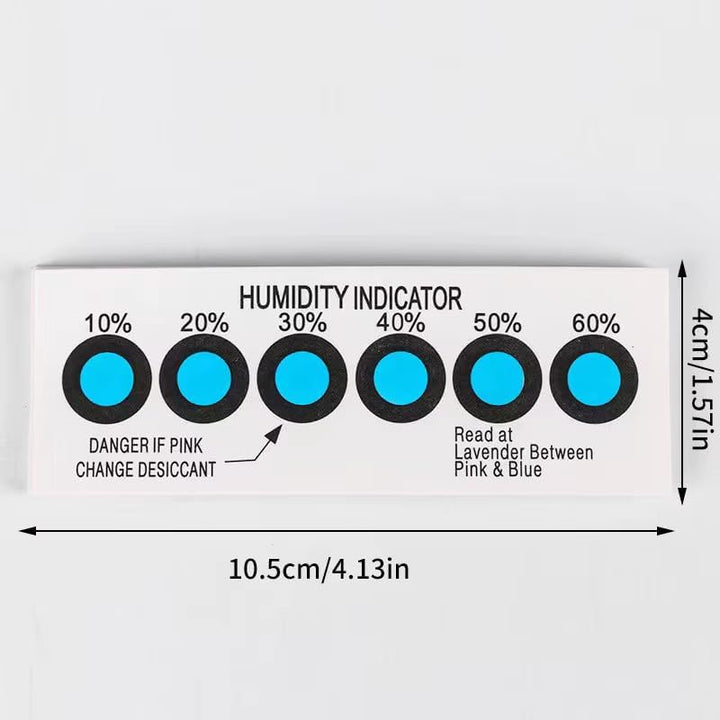 StickersLab Feuchtigkeitsindikatoren, hochwertig, 10 % - 60 %, 50 Stück