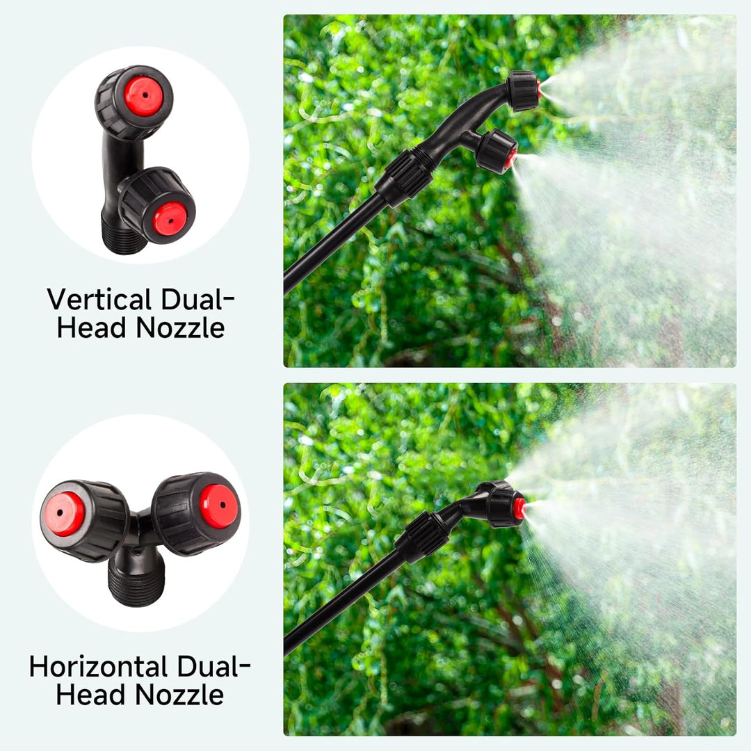 Säurebeständiger Sprühstab mit 4 Arten von Düsen, Ersatz-Sprühstab mit 1/4 Zoll und 3/8 Zoll Messing