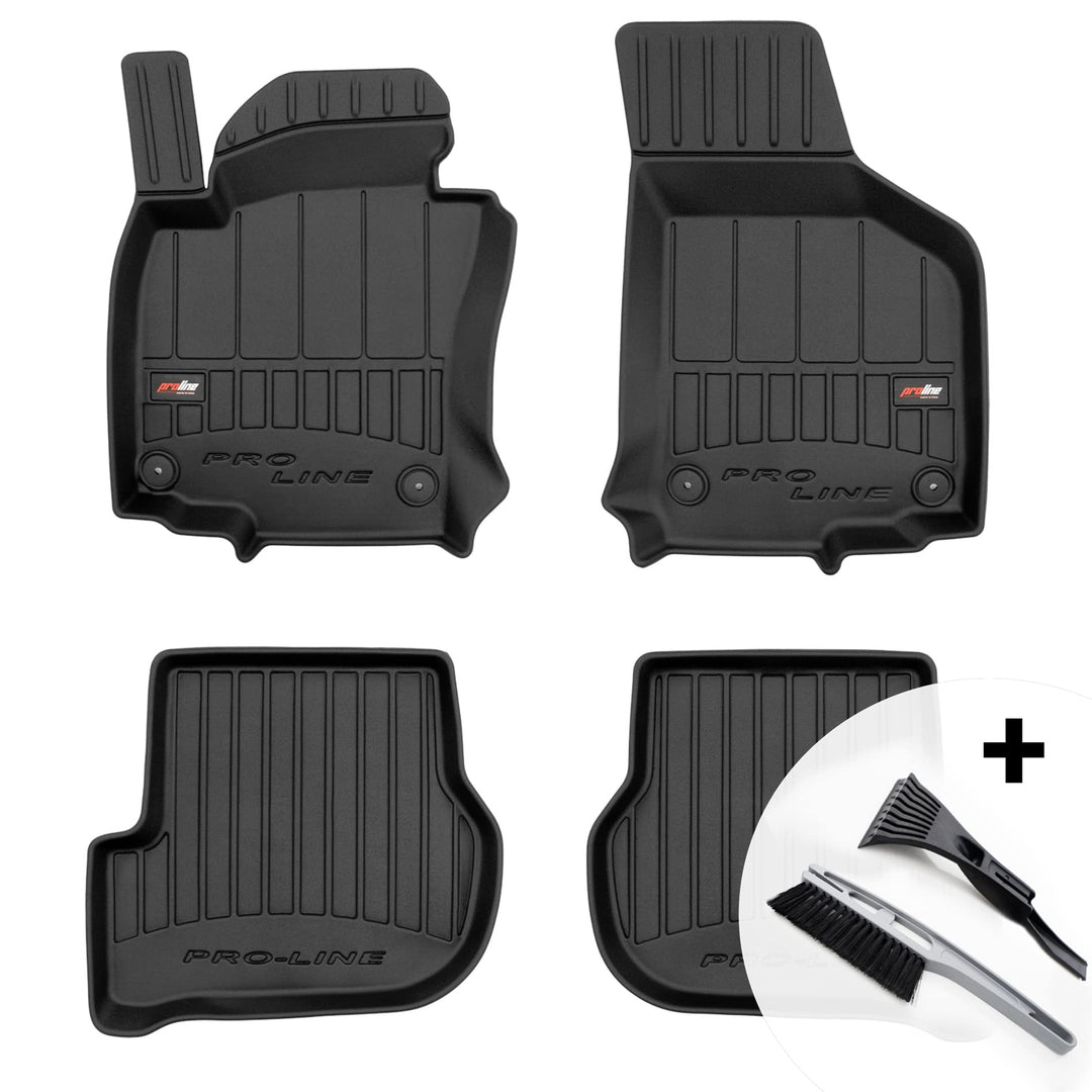 moto-MOLTICO 3D Gummimatten Auto Fussmatten Gummi Automatten 4-teilig Set - passend für VW Golf V Je