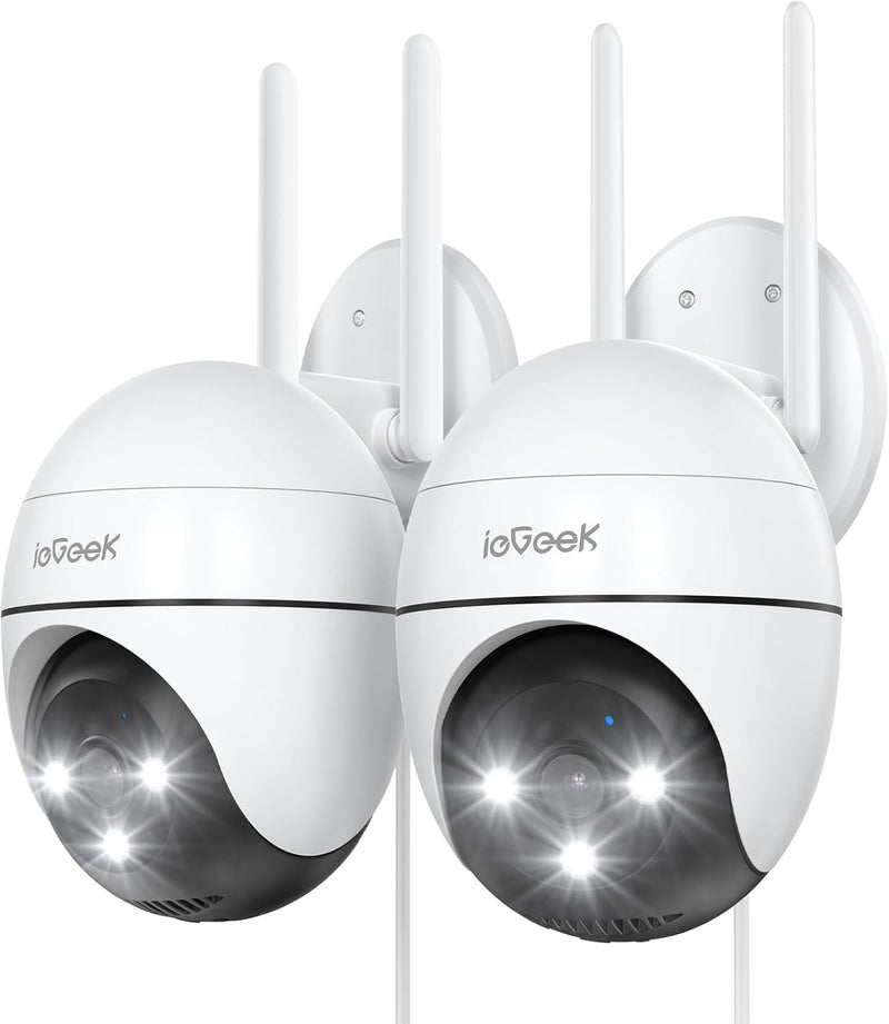 ieGeek 2K Überwachungskamera Aussen WLAN, PTZ Outdoor IP Kamera überwachung aussen, WiFi Dome Camera