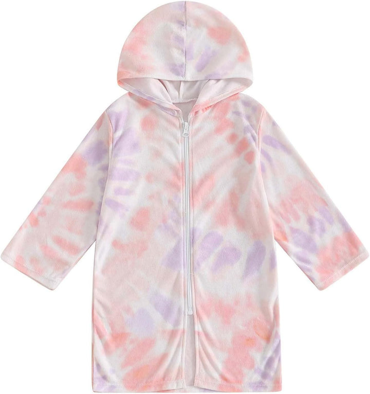 Badeponcho Kinder Frottee Cover Up Strandkleid Mit Kapuze Badekleid Mit Reissverschluss Badeanzug Ro