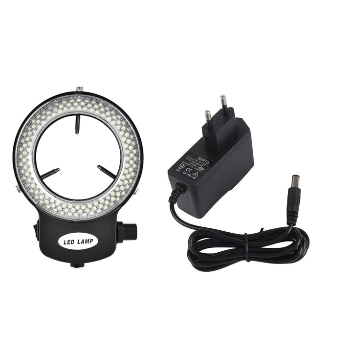 Ejoyous LED Ringlicht Mikroskop, Kamera Ringlampe Mikroskop Einstellbarer 144 LED Ring Light Illumin