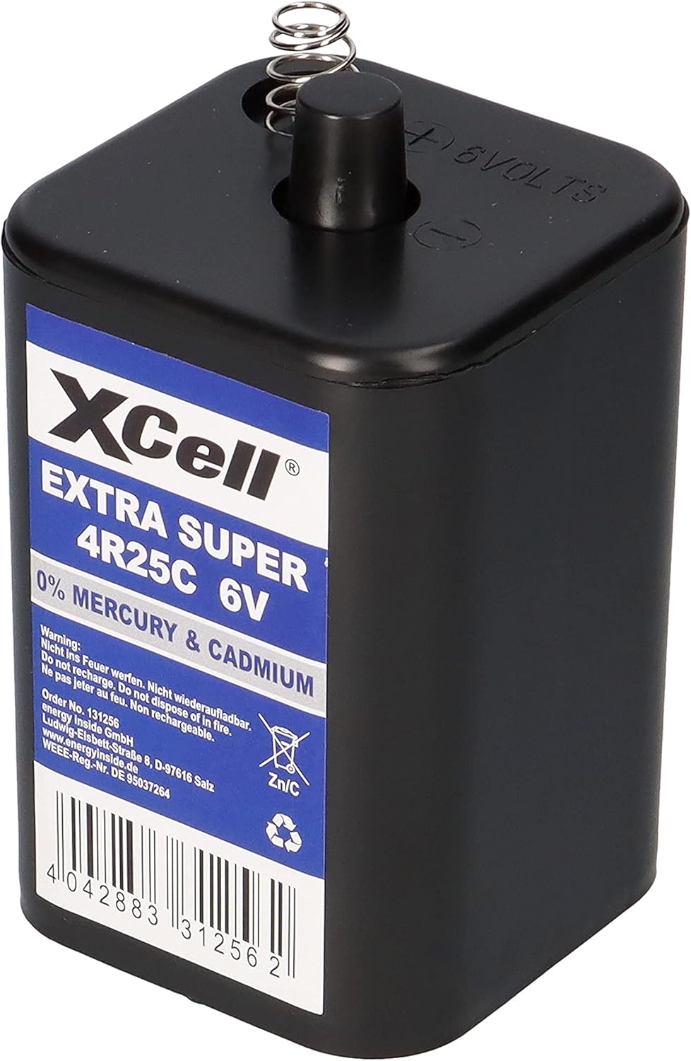 4X 6V 4R25 Batterie 9500mAh Blockbatterie Baustellenleuchte Blinklampen Handlampen Laternenbatterie
