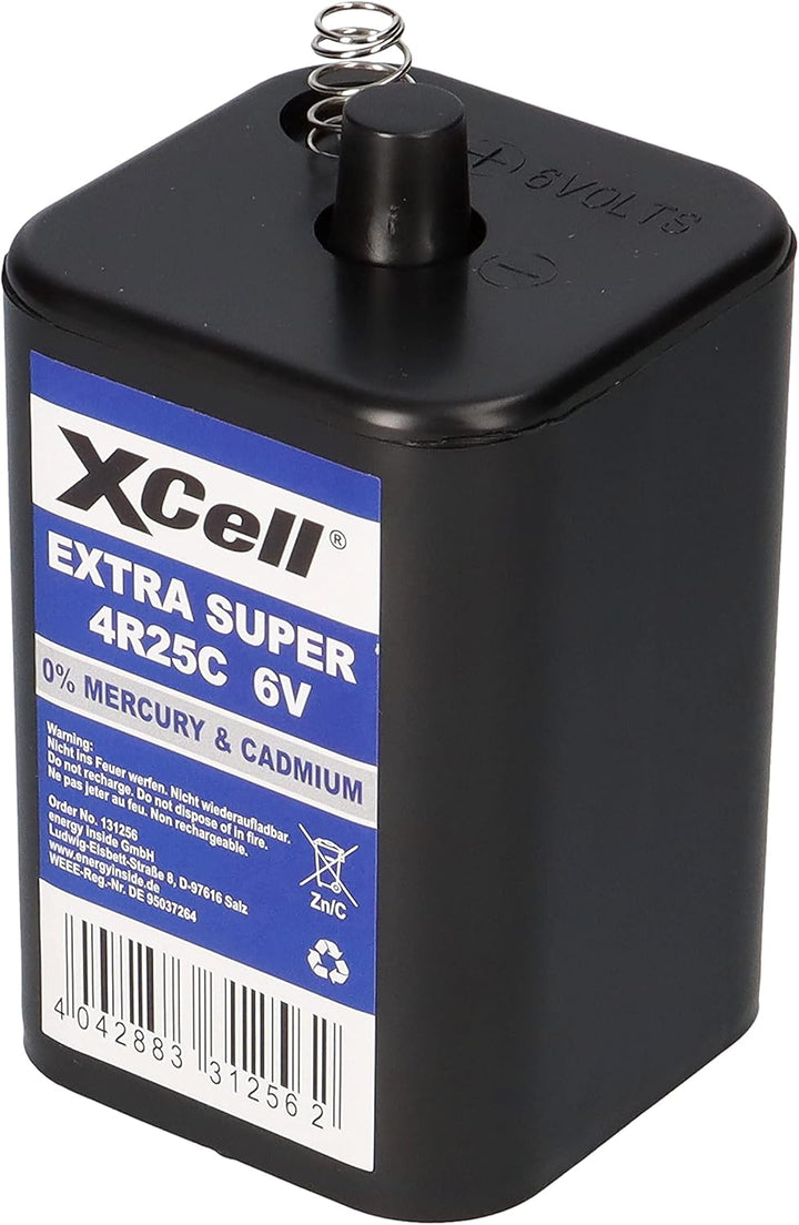 4X 6V 4R25 Batterie 9500mAh Blockbatterie Baustellenleuchte Blinklampen Handlampen Laternenbatterie