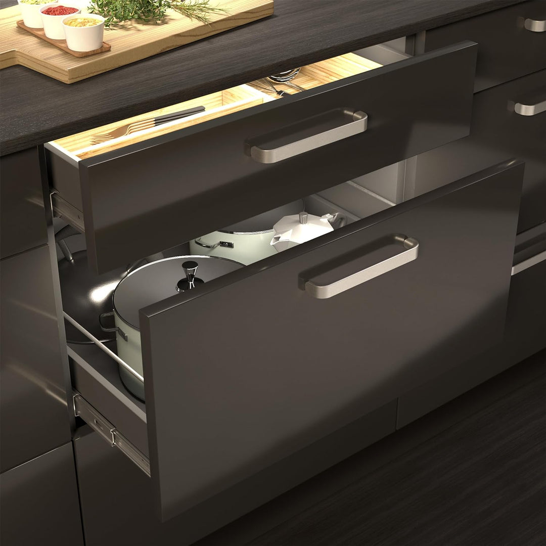 10 x SO-TECH® Möbelgriff DALE Edelstahloptik matt Bügelgriff BA 128 mm 10 x "DALE" Stainless Steel F