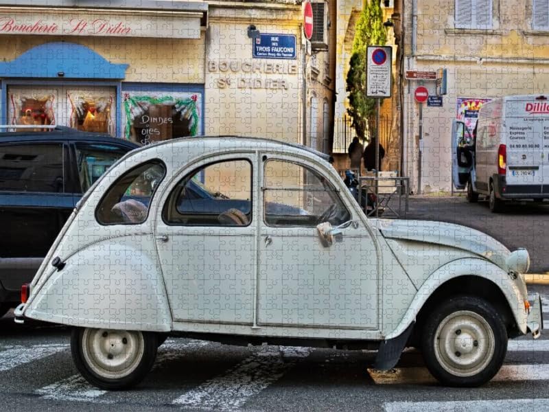 CALVENDO Puzzle Citroën 2CV - die Ente 1000 Teile Lege-Grösse 64 x 48 cm Foto-Puzzle Bild von Peter